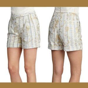 NWT $735 Vivienne Westwood Red Label Laminated Lace‎ Shorts [ SZ 38 IT ]